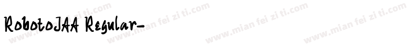 RobotoJAA Regular字体转换